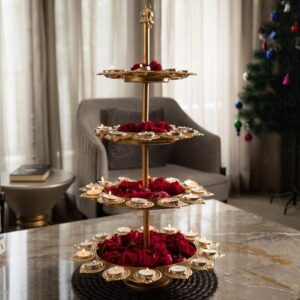 Four-Layer Diya Urli Stand